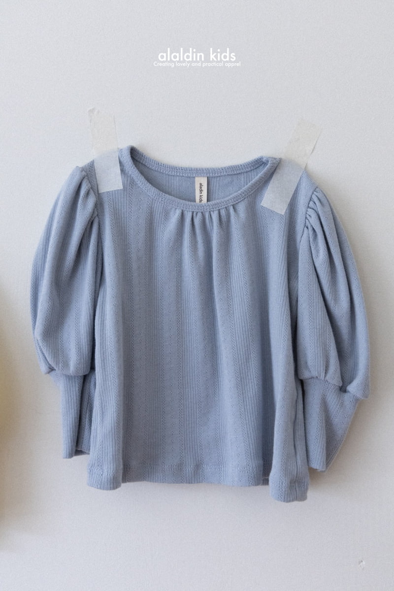 Aladin - Korean Children Fashion - #littlefashionista - Sleeve Puff Tee - 4