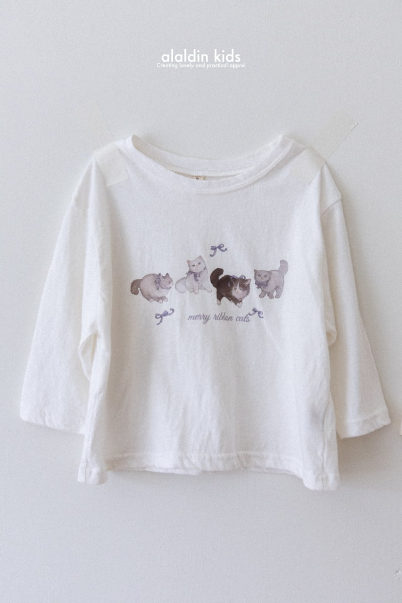 Aladin - Korean Children Fashion - #minifashionista - Cat Tee - 3