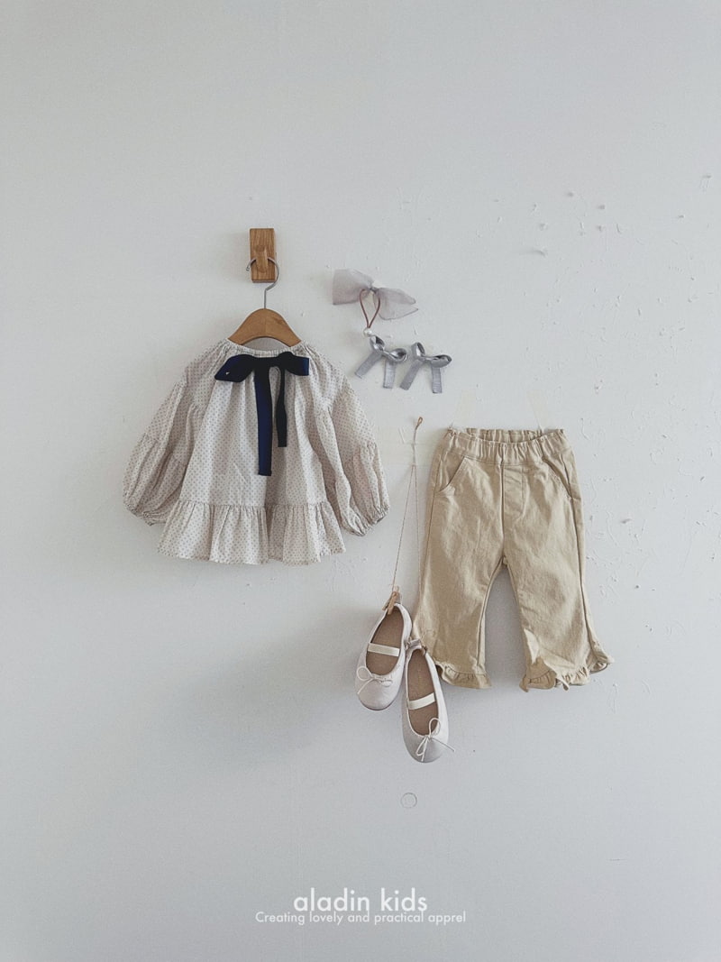 Aladin - Korean Children Fashion - #minifashionista - Puff Ribbon Blouse - 7