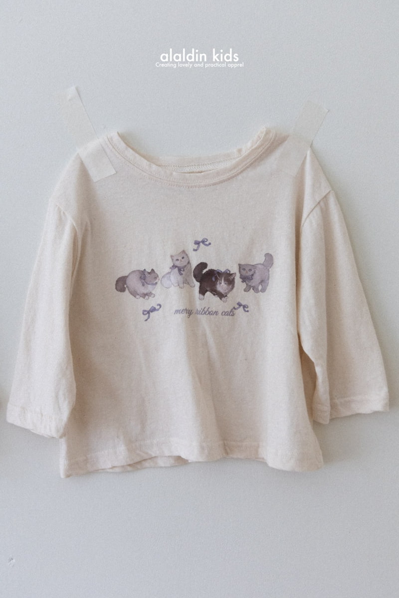Aladin - Korean Children Fashion - #minifashionista - Cat Tee - 4