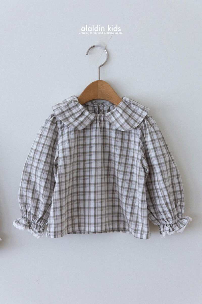 Aladin - Korean Children Fashion - #prettylittlegirls - Ringo Check Blouse - 3
