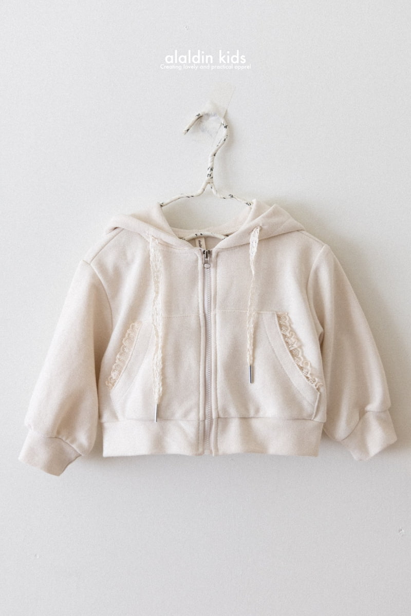 Aladin - Korean Children Fashion - #prettylittlegirls - Lace Hood Zip-up Jacket - 3