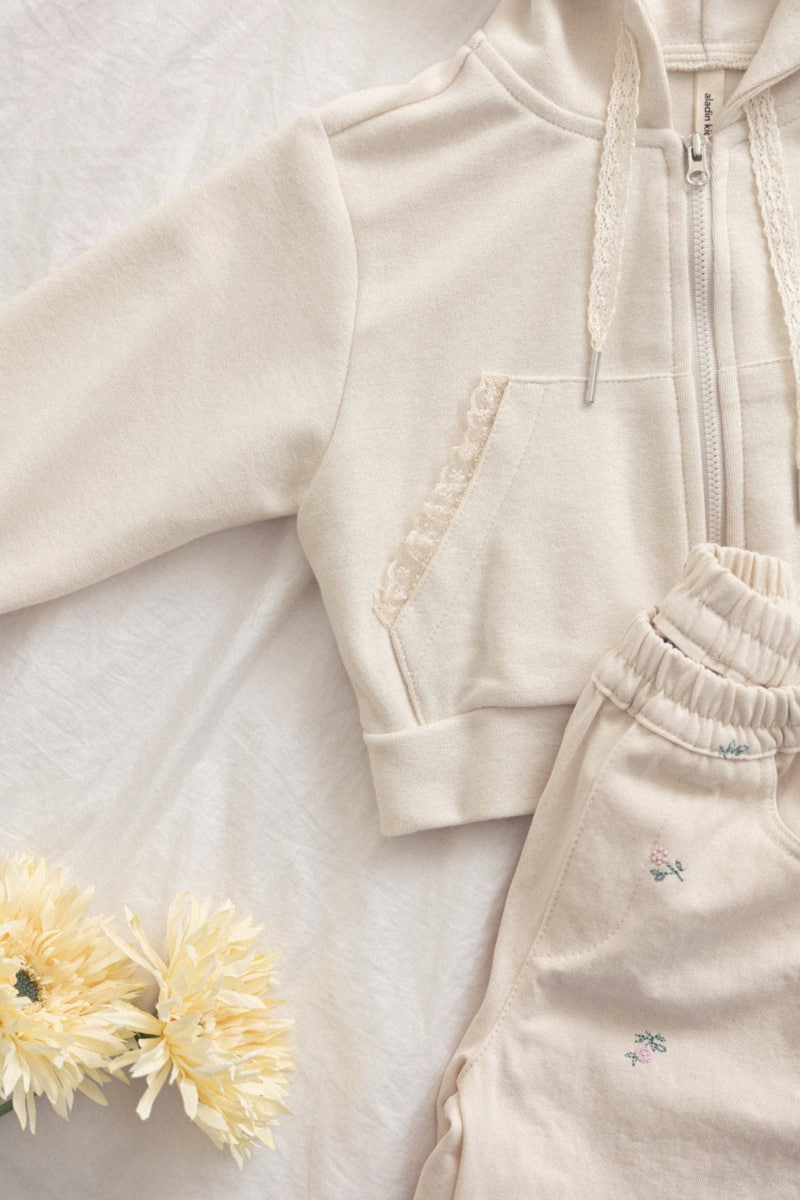 Aladin - Korean Children Fashion - #stylishchildhood - Lace Hood Zip-up Jacket - 6