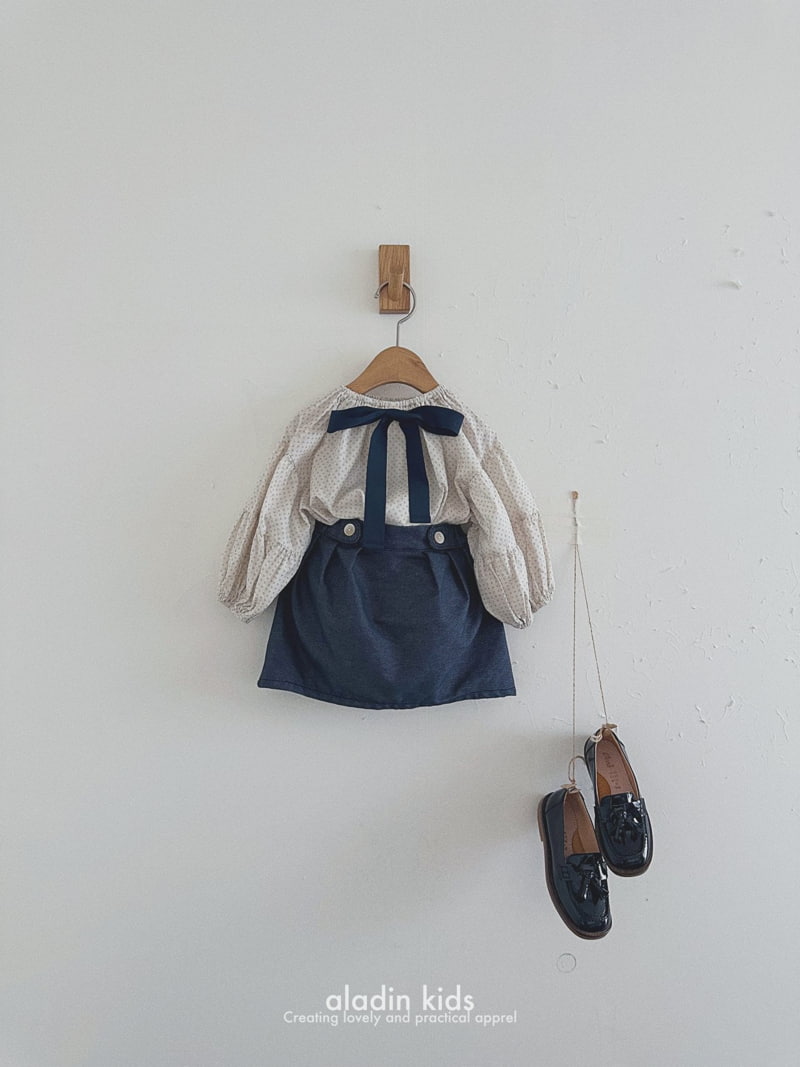 Aladin - Korean Children Fashion - #todddlerfashion - Puff Ribbon Blouse - 9