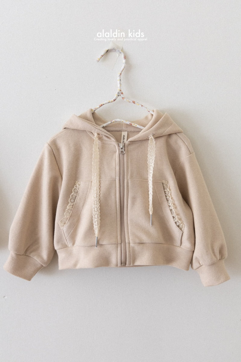 Aladin - Korean Children Fashion - #prettylittlegirls - Lace Hood Zip-up Jacket - 4