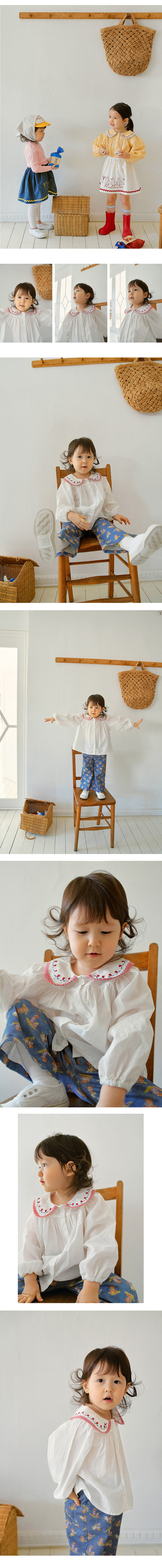 Amber - Korean Children Fashion - #kidzfashiontrend - Hatchu Collar Blouse - 4
