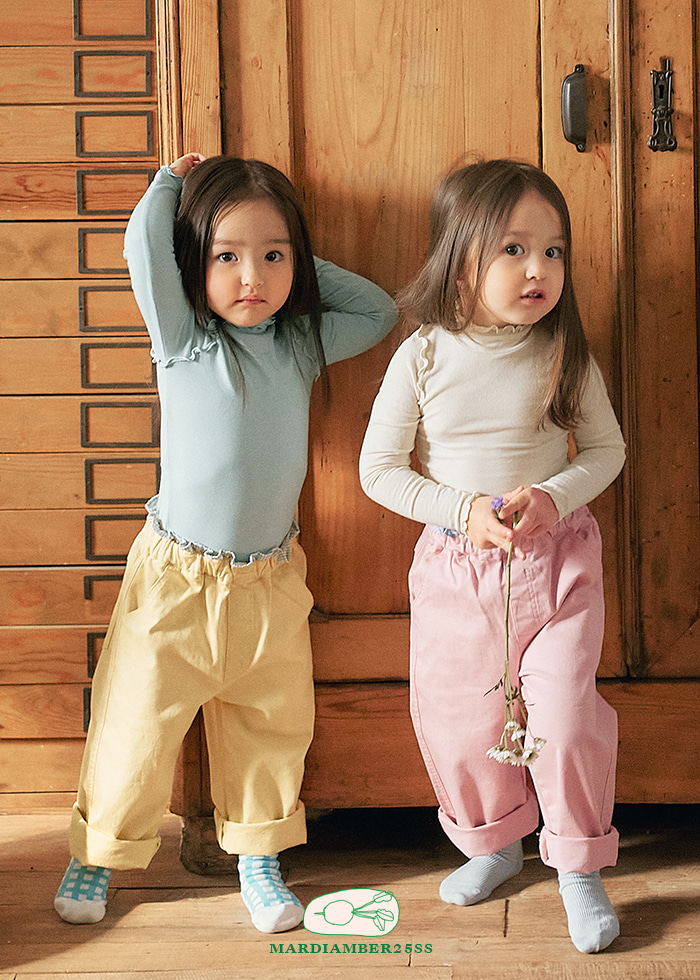 Amber - Korean Children Fashion - #childofig - Frill Check Cotton Pants