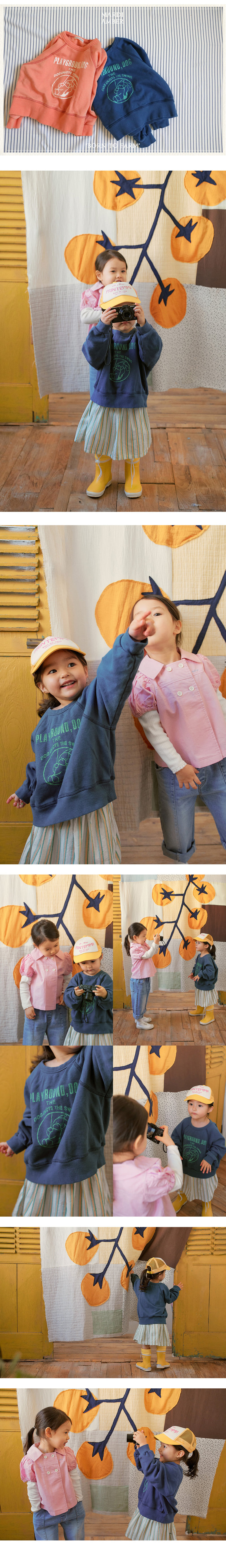 Amber - Korean Children Fashion - #childofig - Swing Dog Raglan Sweatshirts - 3