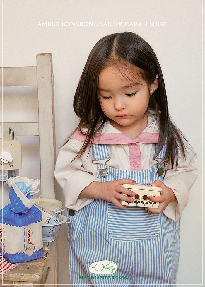 Amber - Korean Children Fashion - #childofig - Bongbong Sailor Collar Tee