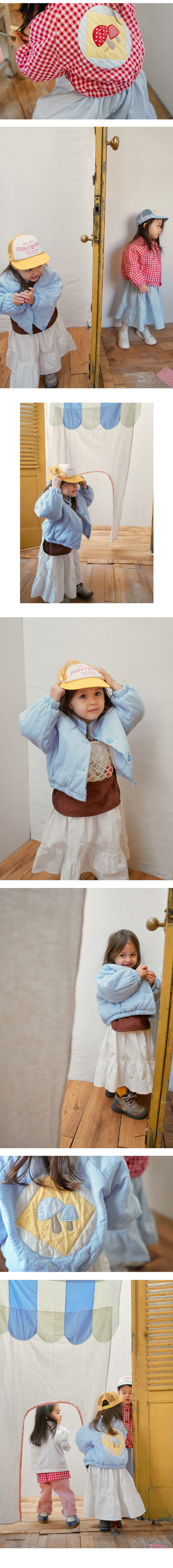 Amber - Korean Children Fashion - #designkidswear - Mushroom Bonding Jacket - 2
