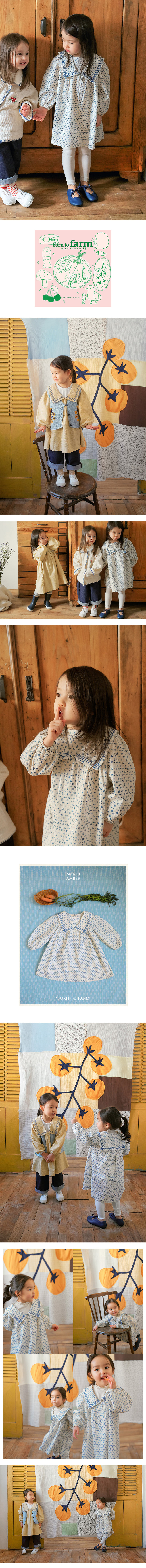 Amber - Korean Children Fashion - #discoveringself - Stitch Collar One-piece