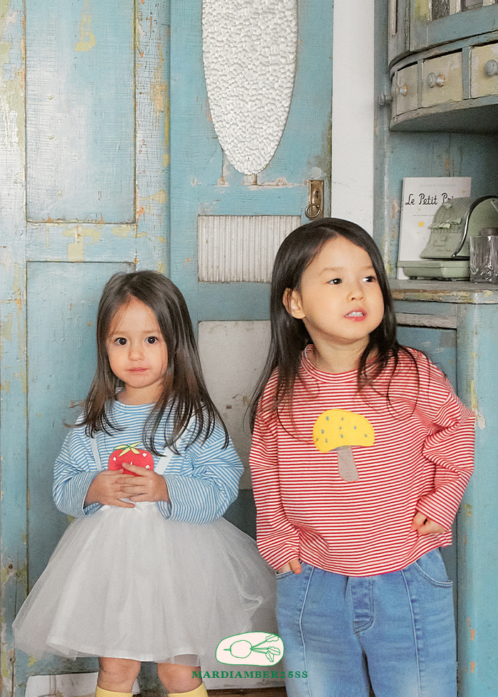 Amber - Korean Children Fashion - #kidzfashiontrend - Stripe Tee