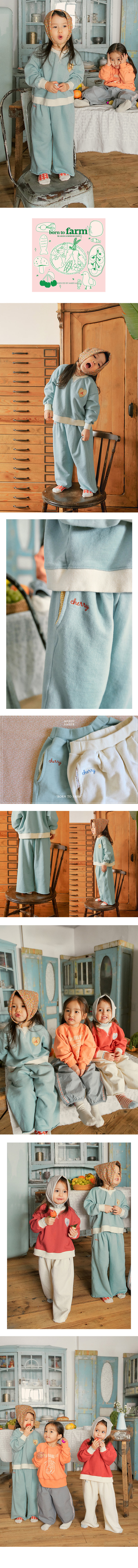 Amber - Korean Children Fashion - #kidzfashiontrend - Cherry Sweat Pants - 2