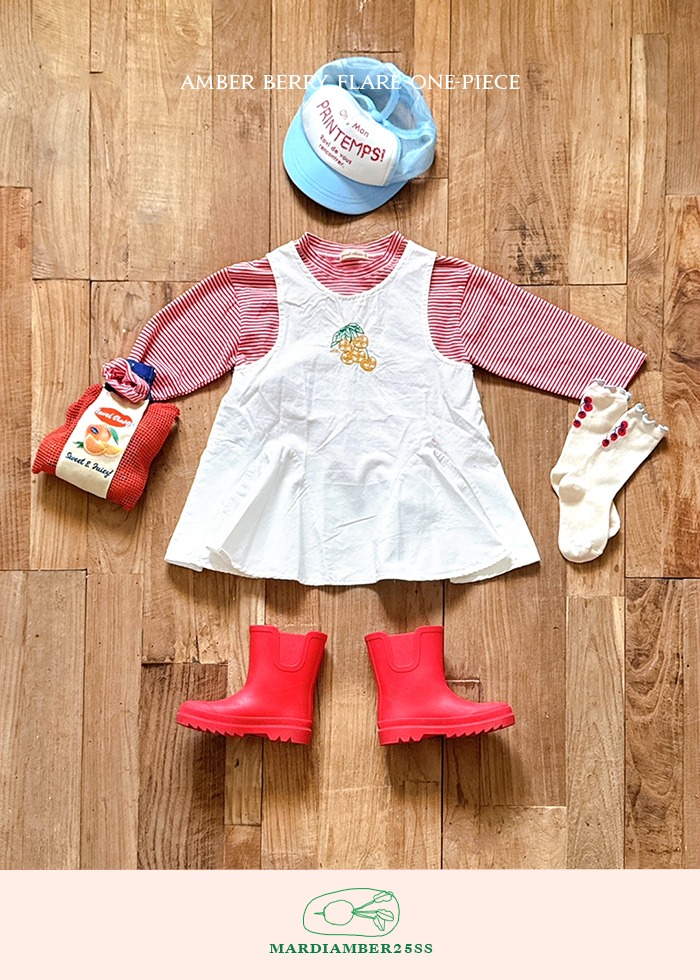 Amber - Korean Children Fashion - #littlefashionista - Berry Flare One-piece