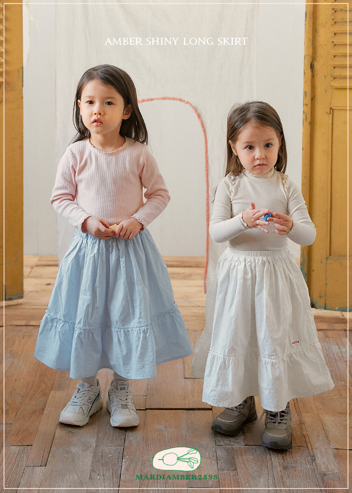 Amber - Korean Children Fashion - #littlefashionista - Shiny Long Skirt