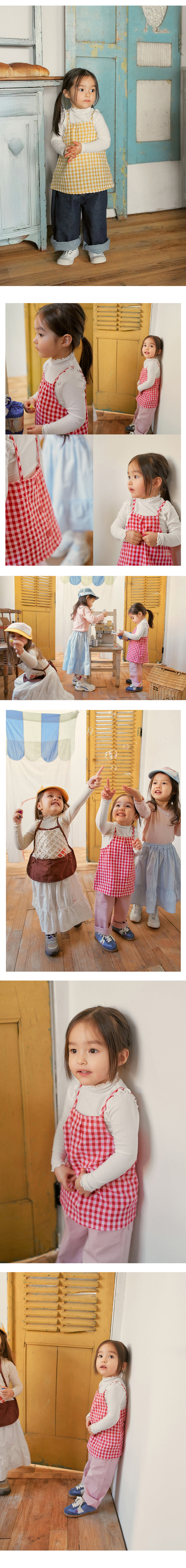 Amber - Korean Children Fashion - #magicofchildhood - Jamjam Check Bustier - 3