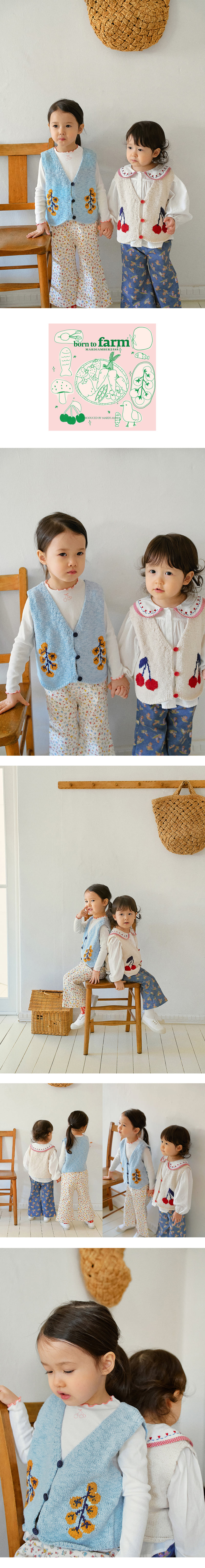 Amber - Korean Children Fashion - #magicofchildhood - Monet Knit Vest - 3