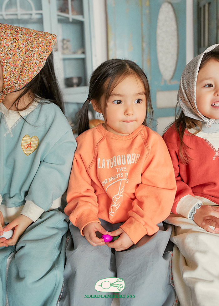 Amber - Korean Children Fashion - #minifashionista - Swing Dog Raglan Sweatshirts
