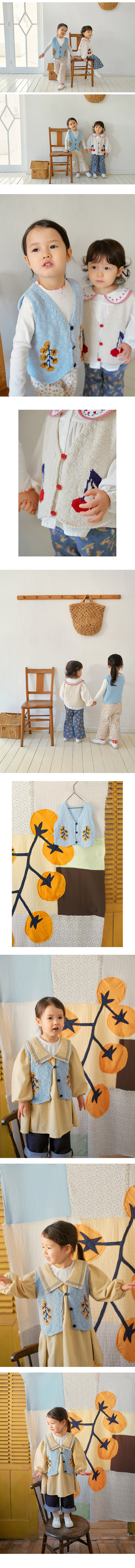 Amber - Korean Children Fashion - #magicofchildhood - Monet Knit Vest - 4