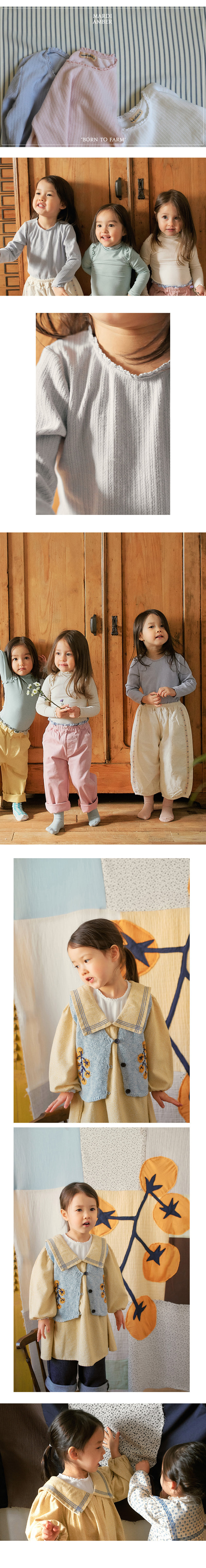 Amber - Korean Children Fashion - #stylishchildhood - Purin Lace Tee - 3