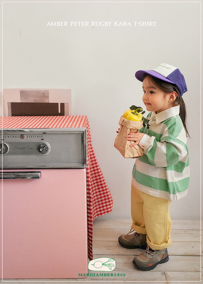Amber - Korean Children Fashion - #stylishchildhood - Peter Rugby Collar Tee