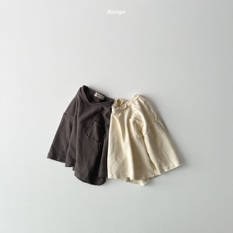Amigo - Korean Baby Fashion - #babyboutique - Pocket Tee - 3