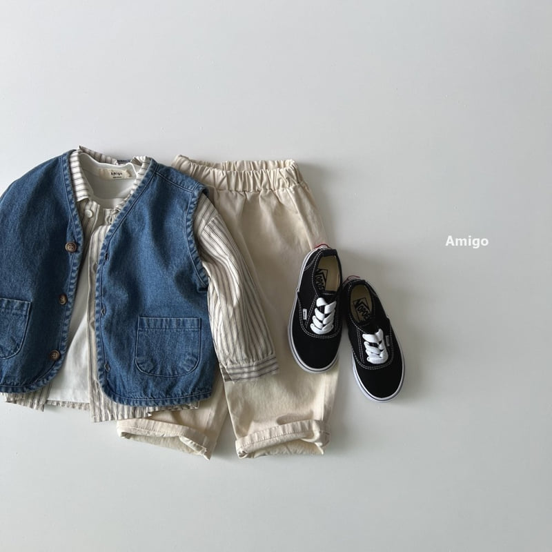 Amigo - Korean Baby Fashion - #babyboutique - Pocket Pants - 11