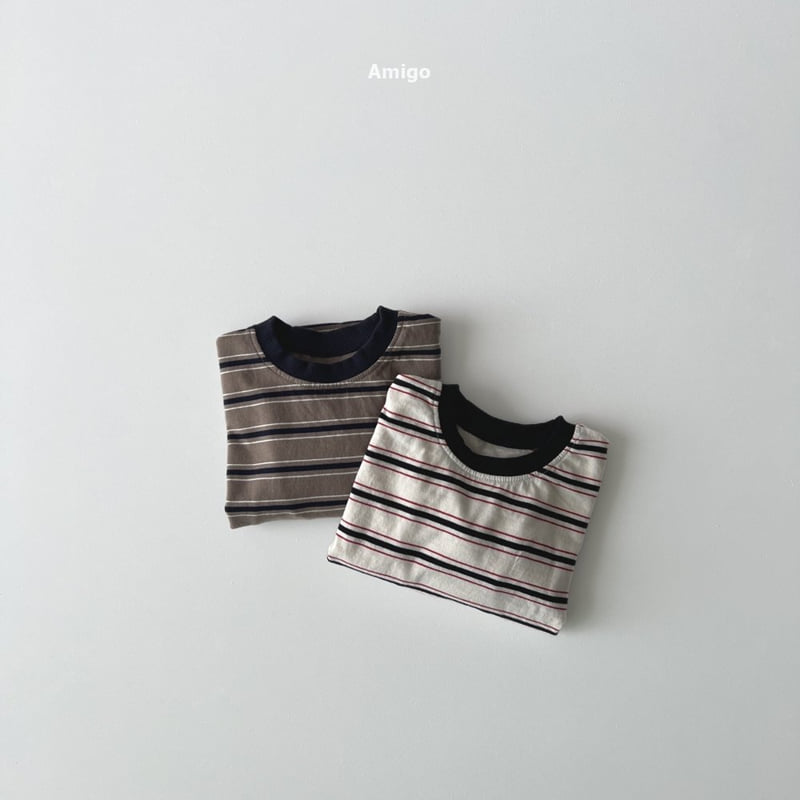 Amigo - Korean Baby Fashion - #babyboutique - Momo Stripe Tee - 9