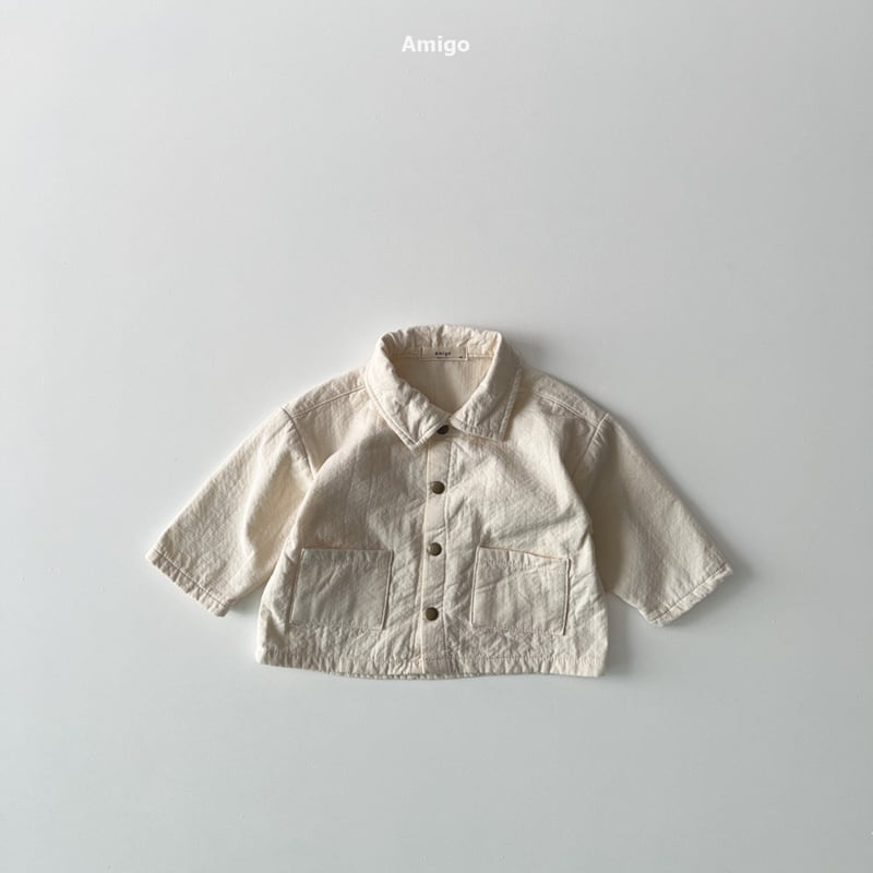 Amigo - Korean Baby Fashion - #babyboutique - Embossed Jacket - 3
