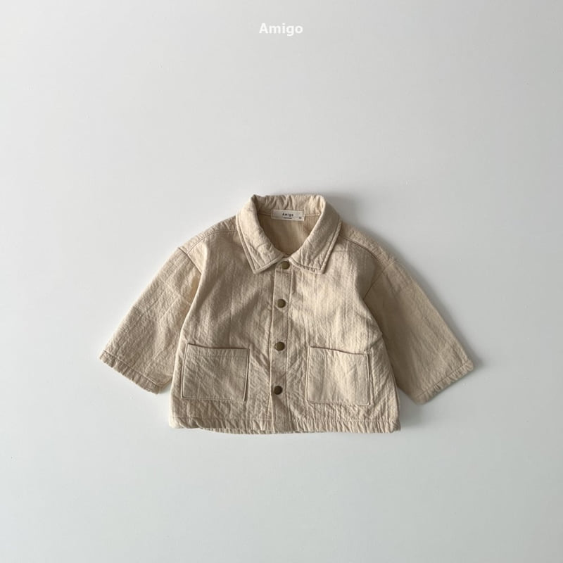 Amigo - Korean Baby Fashion - #babyboutique - Embossed Jacket - 4