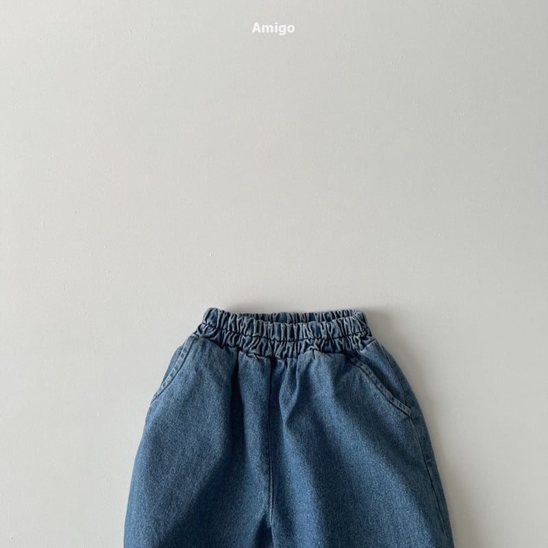 Amigo - Korean Baby Fashion - #babyboutique - Dart Denim Jogger Pants - 3