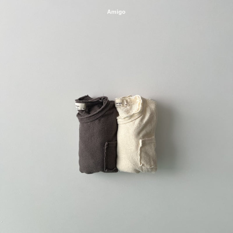 Amigo - Korean Baby Fashion - #babyboutique - Pocket Tee - 4