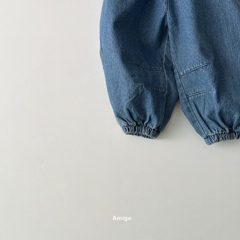 Amigo - Korean Baby Fashion - #babyboutique - Dart Denim Jogger Pants - 4