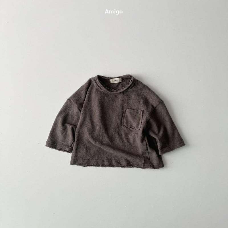 Amigo - Korean Baby Fashion - #babyclothing - Pocket Tee - 5