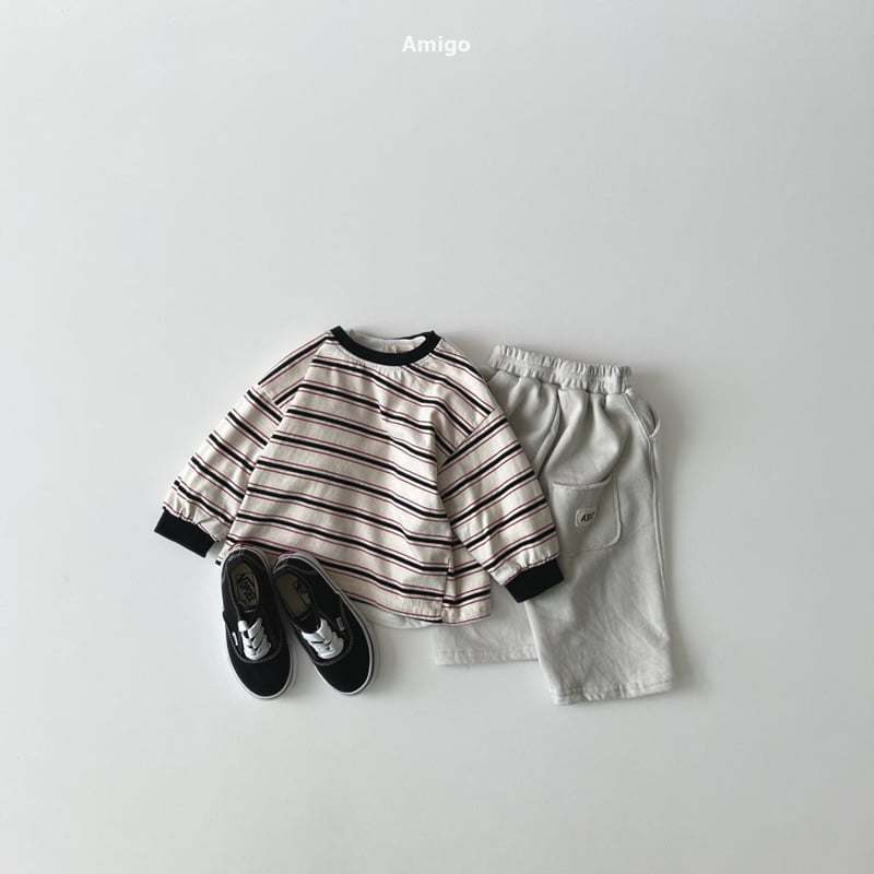 Amigo - Korean Baby Fashion - #babyclothing - Momo Stripe Tee - 12