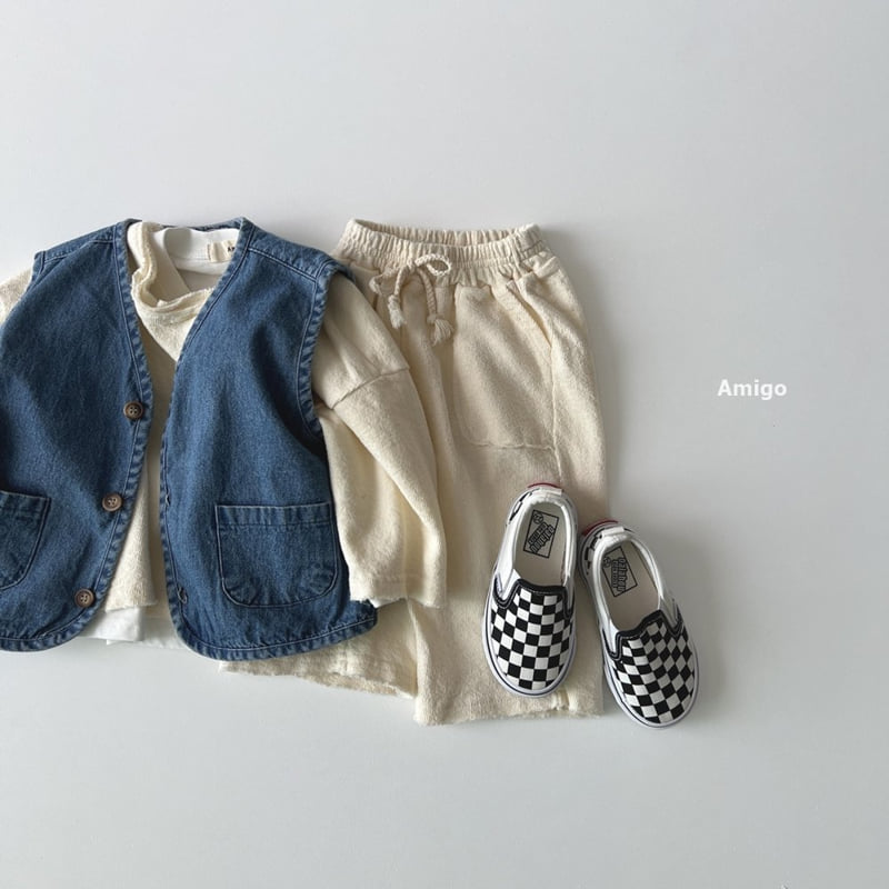 Amigo - Korean Baby Fashion - #babyclothing - Denim Vest - 9