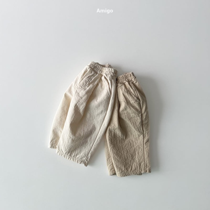 Amigo - Korean Baby Fashion - #babyclothing - Embossed Pants - 7
