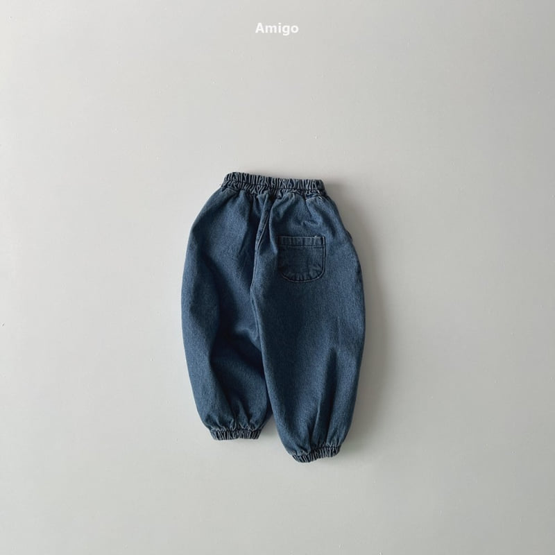 Amigo - Korean Baby Fashion - #babyclothing - Dart Denim Jogger Pants - 5