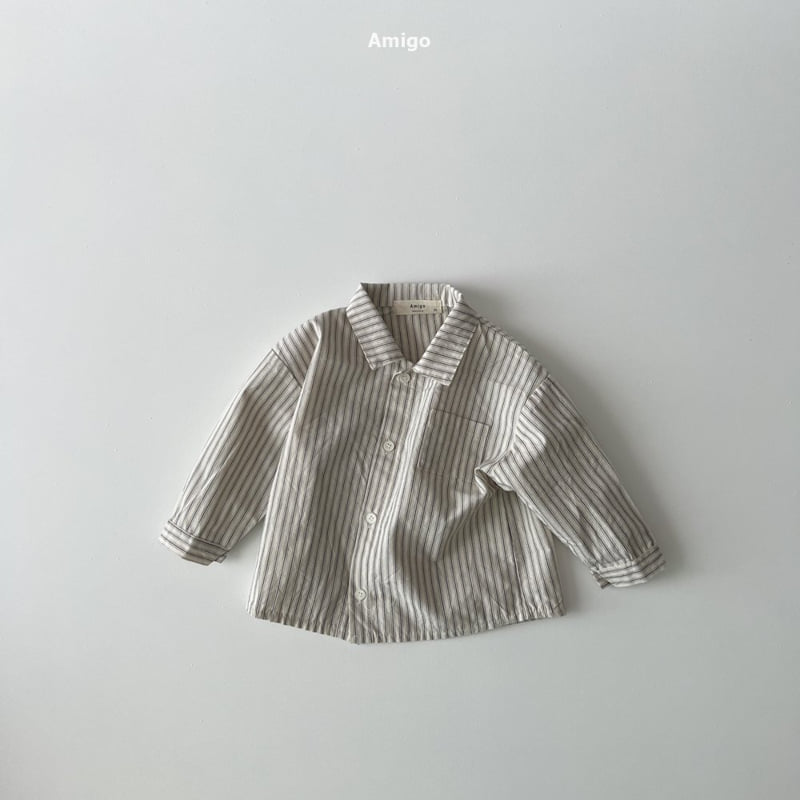 Amigo - Korean Baby Fashion - #babyboutiqueclothing - Stripe Shirt - 4
