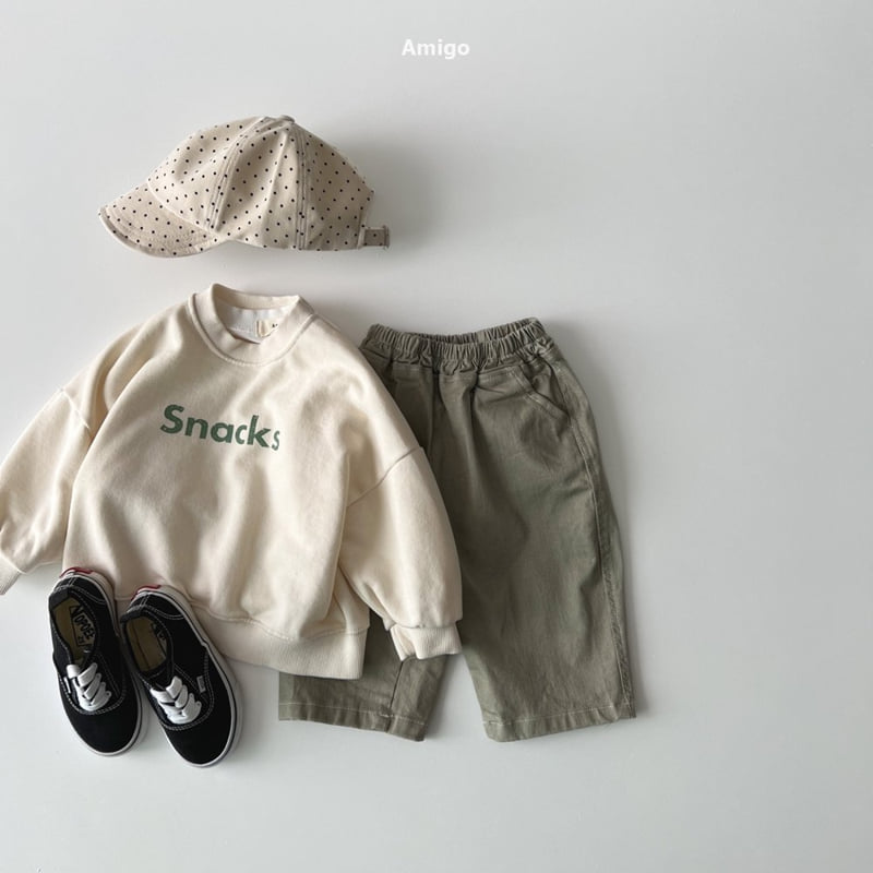 Amigo - Korean Baby Fashion - #babyfashion - Stitched Span Pants - 12