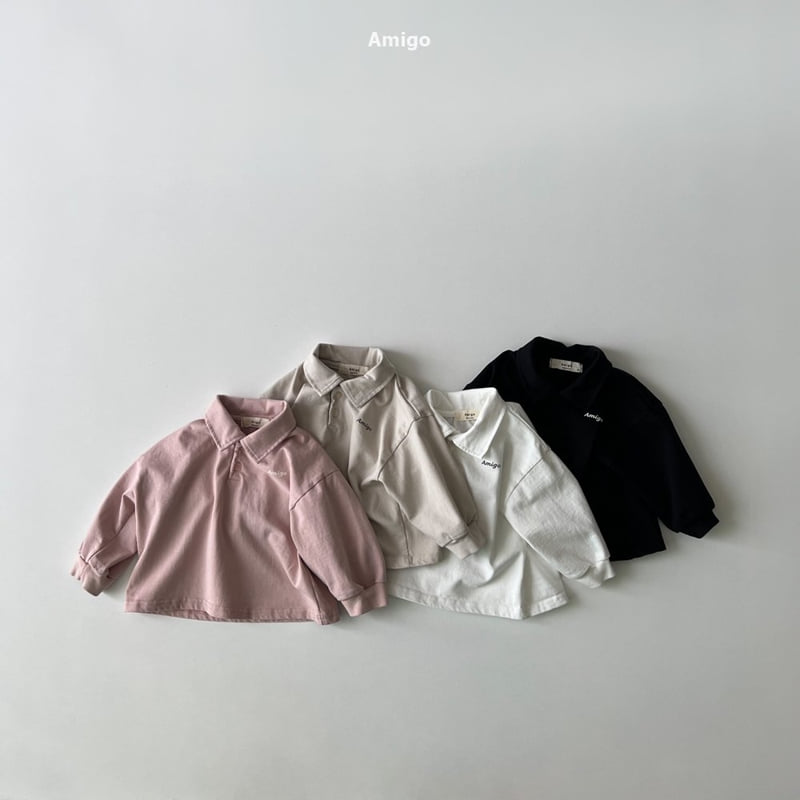 Amigo - Korean Baby Fashion - #babyfashion - A Collar Tee