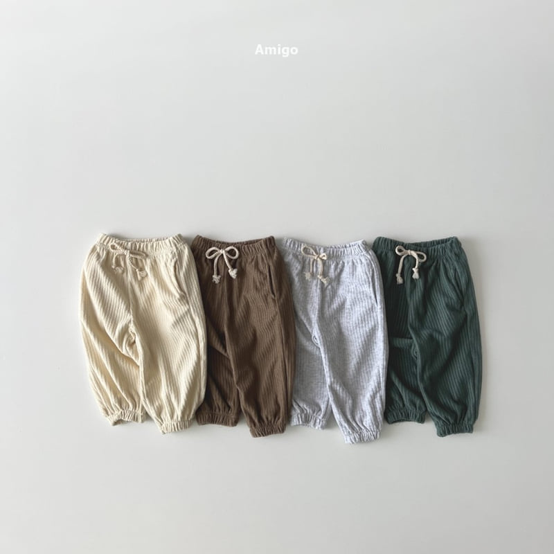Amigo - Korean Baby Fashion - #babyfever - Winnie Ribbed Terry Pants