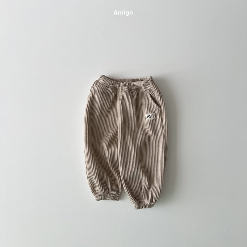 Amigo - Korean Baby Fashion - #babyfever - Waffle Patch Pants - 3