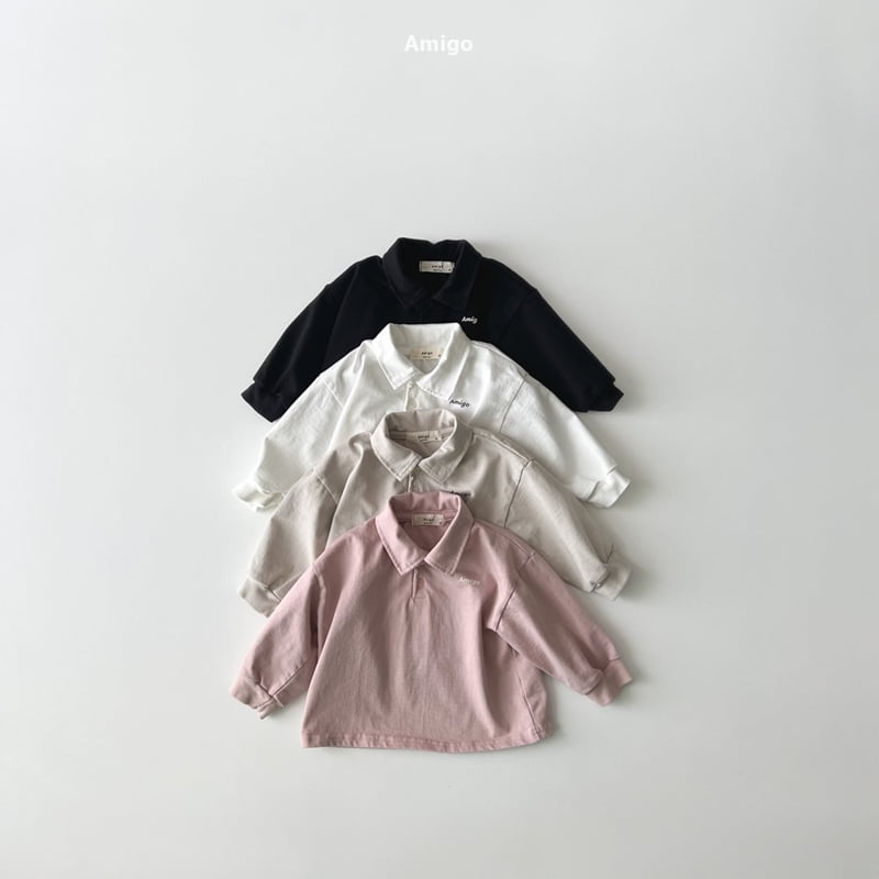 Amigo - Korean Baby Fashion - #babyfever - A Collar Tee - 2