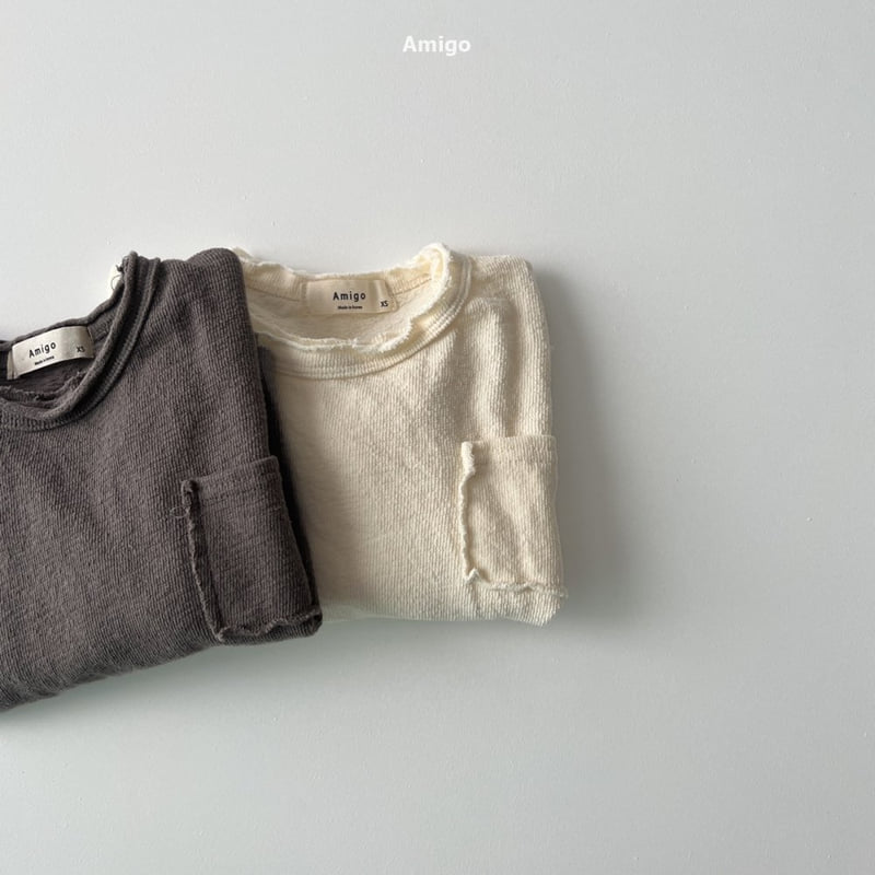 Amigo - Korean Baby Fashion - #babygirlfashion - Pocket Tee - 8