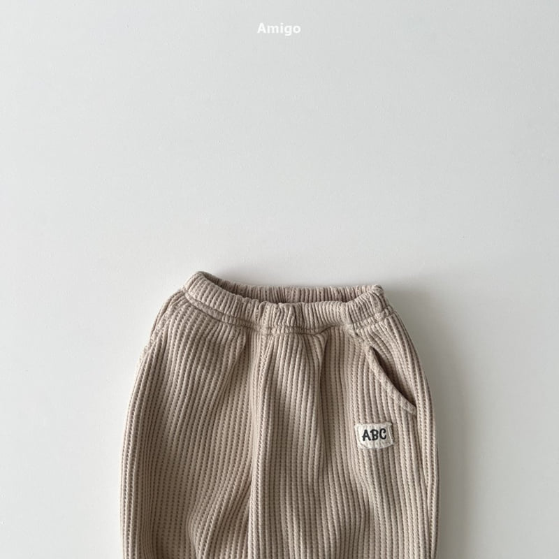 Amigo - Korean Baby Fashion - #babyfever - Waffle Patch Pants - 4