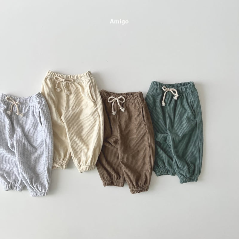 Amigo - Korean Baby Fashion - #babylifestyle - Winnie Ribbed Terry Pants - 3