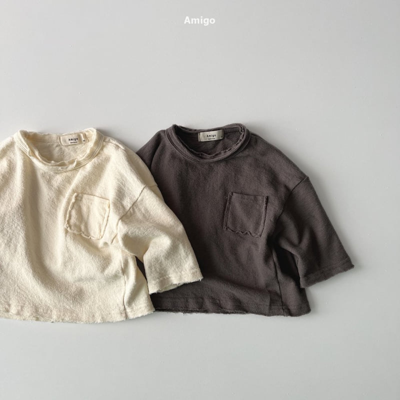 Amigo - Korean Baby Fashion - #babylifestyle - Pocket Tee - 9