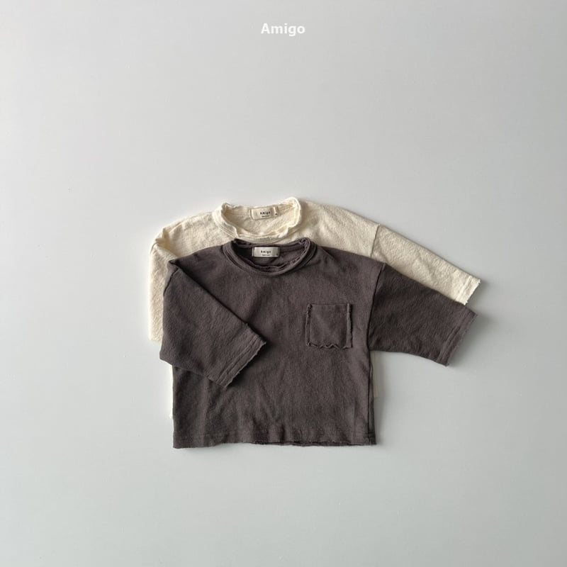 Amigo - Korean Baby Fashion - #babyoninstagram - Pocket Tee - 10