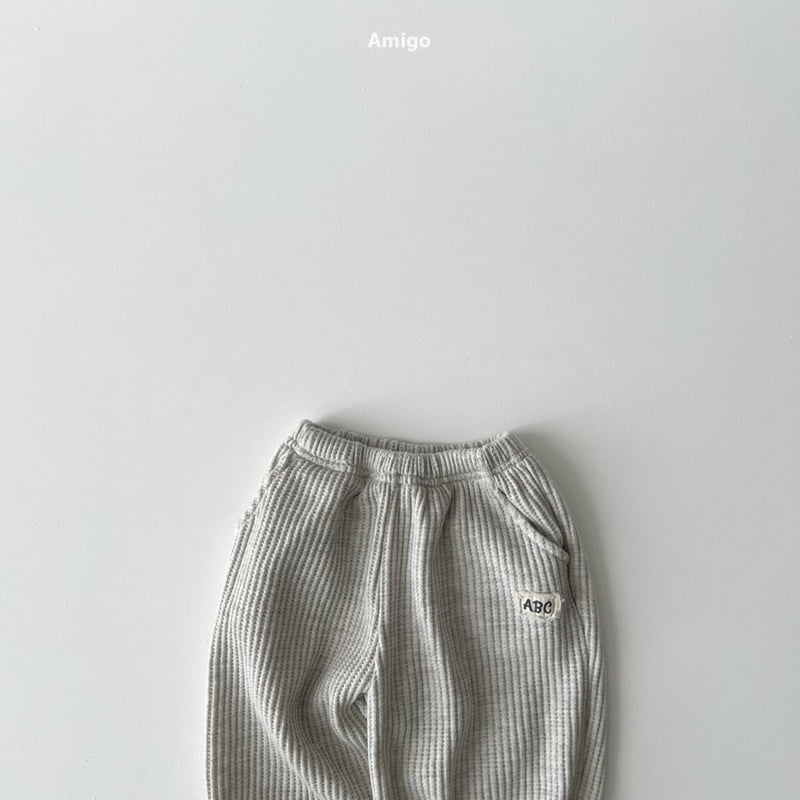 Amigo - Korean Baby Fashion - #babyoninstagram - Waffle Patch Pants - 6